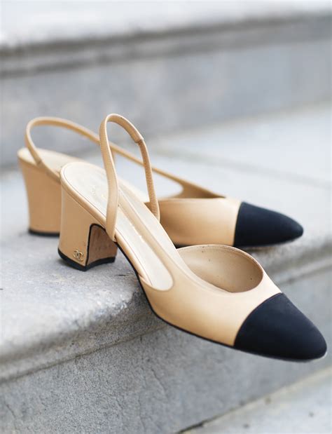 coco chanel slingback shoes|Chanel pumps and shoes.